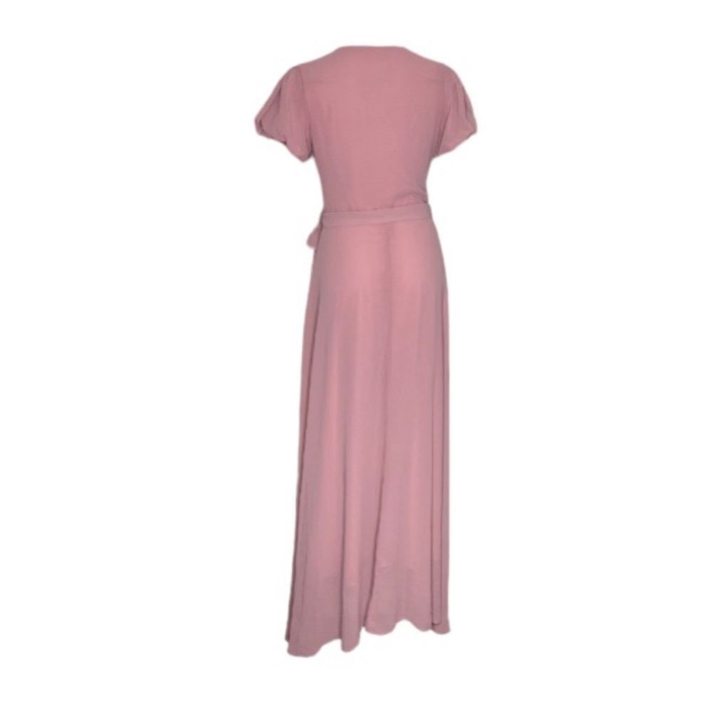 TFNC Dusty Rose Maxi Wrap Dress - Picture 4 of 11